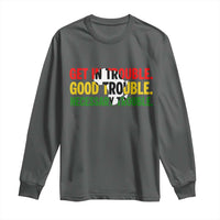 John Lewis Quote Affrican American Long Sleeve Shirt Get in Good Necessary Trouble