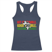 John Lewis Quote Affrican American Racerback Tank Top Get in Good Necessary Trouble
