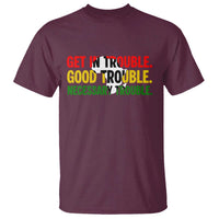 John Lewis Quote Affrican American T Shirt Get in Good Necessary Trouble