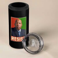 Resist Protest Civil Rights 4 in 1 Can Cooler Tumbler John Lewis Black History