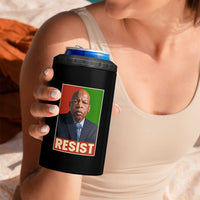 Resist Protest Civil Rights 4 in 1 Can Cooler Tumbler John Lewis Black History