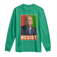 Resist Protest Civil Rights Long Sleeve Shirt John Lewis Black History
