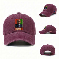 Resist Protest Civil Rights Washed Cotton Baseball Cap John Lewis Black History