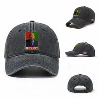 Resist Protest Civil Rights Washed Cotton Baseball Cap John Lewis Black History