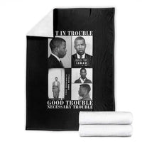 John Lewis Affrican American Throw Blanket Get in Good Necessary Trouble