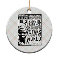 Harriet Tubman Quote Ceramic Ornament Black Woman History Activist