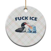 Minnesota Anti ICE Immigration Protest Ladies Ceramic Ornament Fuck Ice