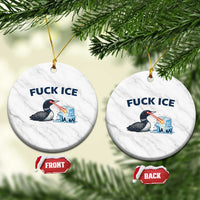 Minnesota Anti ICE Immigration Protest Ladies Ceramic Ornament Fuck Ice