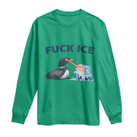 Minnesota Anti ICE Immigration Protest Ladies Long Sleeve Shirt Fuck Ice