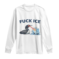 Minnesota Anti ICE Immigration Protest Ladies Long Sleeve Shirt Fuck Ice