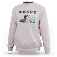 Minnesota Anti ICE Immigration Protest Ladies Sweatshirt Fuck Ice