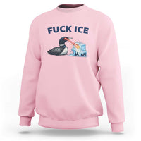 Minnesota Anti ICE Immigration Protest Ladies Sweatshirt Fuck Ice