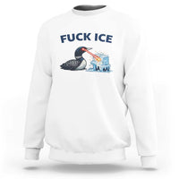 Minnesota Anti ICE Immigration Protest Ladies Sweatshirt Fuck Ice