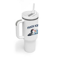 Minnesota Anti ICE Immigration Protest Ladies Tumbler With Handle Fuck Ice