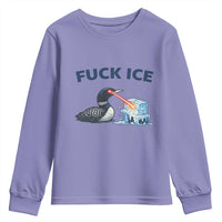 Minnesota Anti ICE Immigration Protest Ladies Youth Sweatshirt Fuck Ice