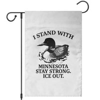 I Stand With Minnesota Garden Flag Minnesota Anti ICE Immigration Protest