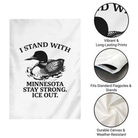 I Stand With Minnesota Garden Flag Minnesota Anti ICE Immigration Protest