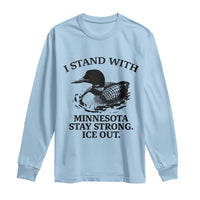 I Stand With Minnesota Long Sleeve Shirt Minnesota Anti ICE Immigration Protest