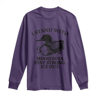 I Stand With Minnesota Long Sleeve Shirt Minnesota Anti ICE Immigration Protest