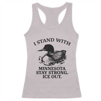 I Stand With Minnesota Racerback Tank Top Minnesota Anti ICE Immigration Protest