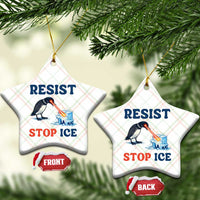 Stop ICE Ceramic Ornament Minnesota Resist Anti ICE Immigration Protest