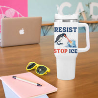 Stop ICE Tumbler With Handle Minnesota Resist Anti ICE Immigration Protest