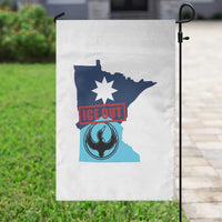 Minnesota Resist Anti ICE Immigration Protest Garden Flag Ice Out