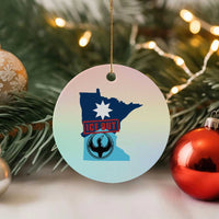 Minnesota Resist Anti ICE Immigration Protest Ceramic Ornament Ice Out