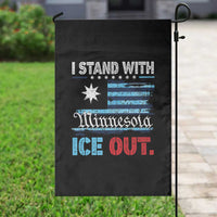 I Stand With Minnesota Garden Flag Minnesota Flag Anti ICE Immigration Protest