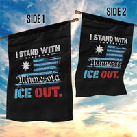 I Stand With Minnesota Garden Flag Minnesota Flag Anti ICE Immigration Protest