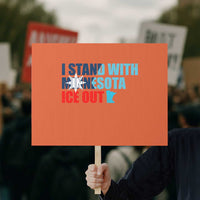 I Stand With Minnesota Protest Sign Minnesota Resist Anti ICE Immigration Protest