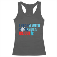 I Stand With Minnesota Racerback Tank Top Minnesota Resist Anti ICE Immigration Protest