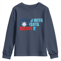 I Stand With Minnesota Youth Sweatshirt Minnesota Resist Anti ICE Immigration Protest