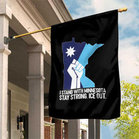 I Stand With Minnesota Garden Flag Minnesota Flag Anti ICE Immigration Protest Resist