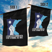 I Stand With Minnesota Garden Flag Minnesota Flag Anti ICE Immigration Protest Resist