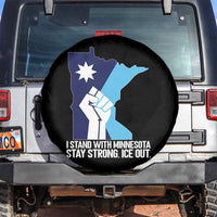 I Stand With Minnesota Spare Tire Cover Minnesota Flag Anti ICE Immigration Protest Resist