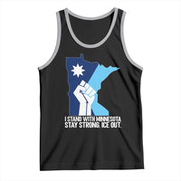 I Stand With Minnesota Tank Top Minnesota Flag Anti ICE Immigration Protest Resist