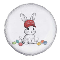 Funny Easter Bunny Wearing Hat American Spare Tire Cover