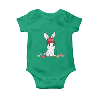 Funny Easter Bunny Wearing Hat American Baby Onesie