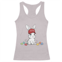 Funny Easter Bunny Wearing Hat American Racerback Tank Top