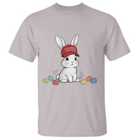 Funny Easter Bunny Wearing Hat American T Shirt