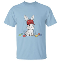 Funny Easter Bunny Wearing Hat American T Shirt