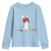 Funny Easter Bunny Wearing Hat American Youth Sweatshirt