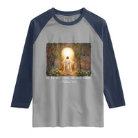 He Is Not Here He Has Risen Raglan Shirt Easter Christian Jesus