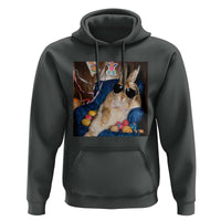 Funny Easter Bunny Sunglasses Graphic Hoodie