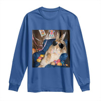 Funny Easter Bunny Sunglasses Graphic Long Sleeve Shirt