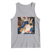 Funny Easter Bunny Sunglasses Graphic Tank Top