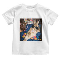 Funny Easter Bunny Sunglasses Graphic Toddler T Shirt