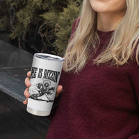 Funny Jesus Hockey Tumbler Cup He Is Rizzin'