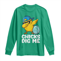 Easter Chicks Dig Me Long Sleeve Shirt Cute Chicken Dabbing Egg Hunt Toddler